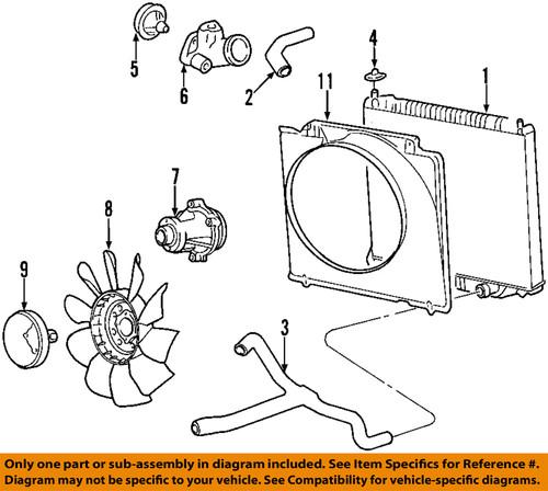 Ford oem 4c3z-8501-ac water pump/engine water pump