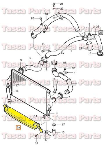 Brand new oem intercooler charge air pipe 01-09 volvo s60 v70 v70xc #30730524