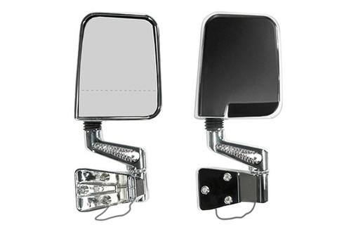 Rugged ridge 11016.01 - 87-95 jeep wrangler chrome side mirrors