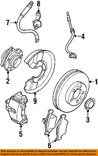 Saab oem 9184405 disc brake rotor/front brake rotor/disc