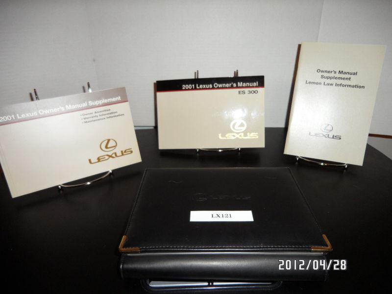 2001 lexus es300 oem owners manual--fast free shipping to all 50 states