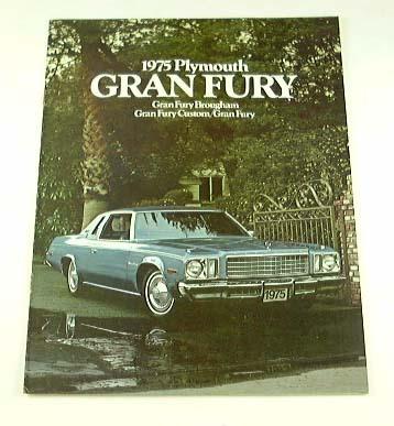 1975 75 plymouth gran fury brochure custom brougham