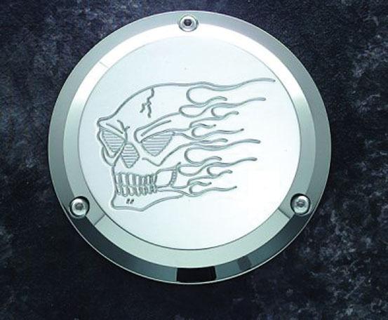 Joker machine derby cover hot head chrome for harley-davidson big twin 1999-2012