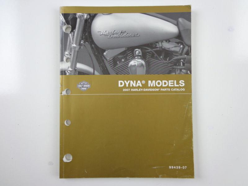 Harley davidson 2007 dyna models parts catalog manual 99439-07