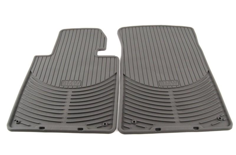 2008 to 2010 bmw 535i/535xi all season rubber floor mats - factory oem - gray