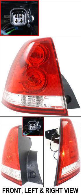 Clear and red lens new tail lamp with bulbs left hand chevy lh driver side auto