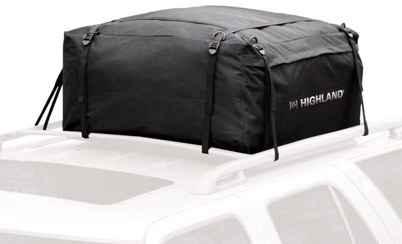 Highland weather resistant car top carrier 10388 10 cu. foot roof storage bag