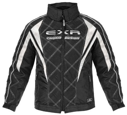 Choko exr youth junior snowmobile jacket black plaid 8