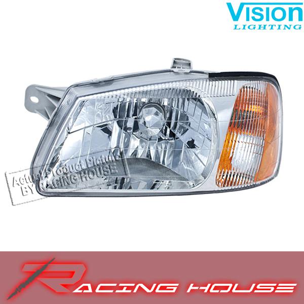 L/h headlight driver side lamp kit unit fit 2000-02 hyundai accent gl gs l