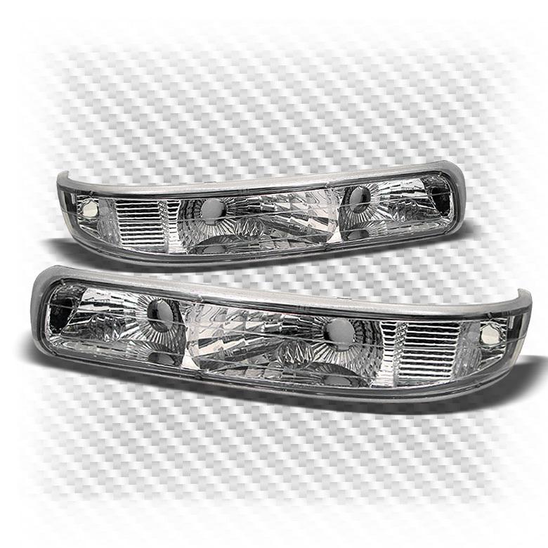 99-02 silverado, 00-06 suburban/tahoe clear bumper parking lights (w/o amber)