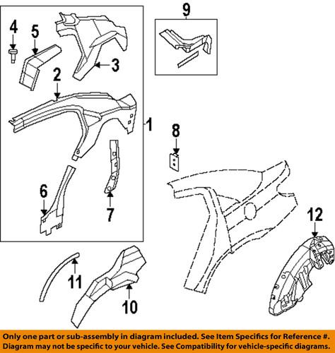 Chrysler oem 4673934ac quarter panel-seal