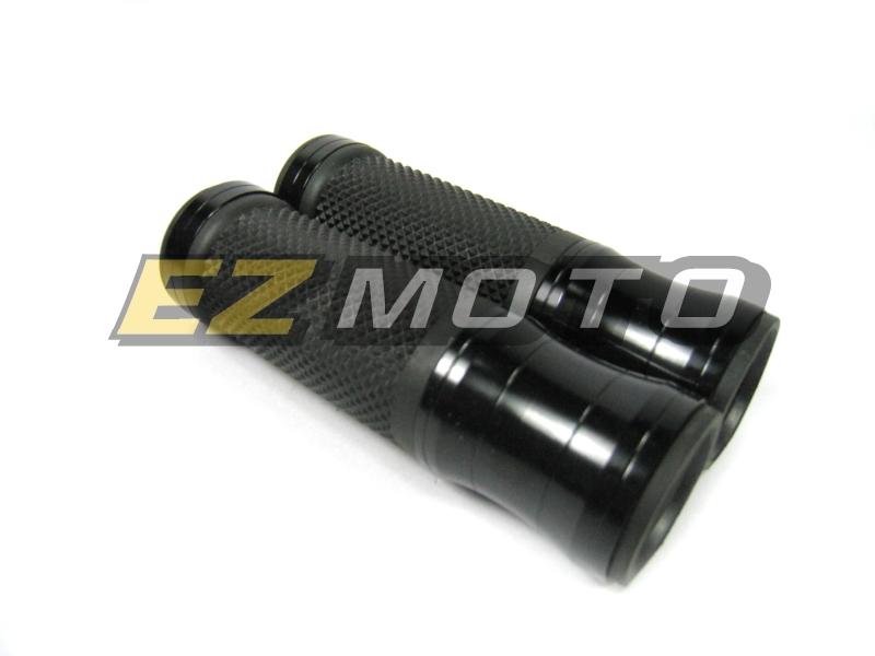 New motorcycle custom gel thick aluminum hand grips 7/8" black kawasaki ninja