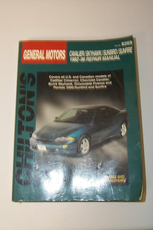 Chilton's gm cavalier, skyhawk, sunbird, sunfire 1982-96 repair manual