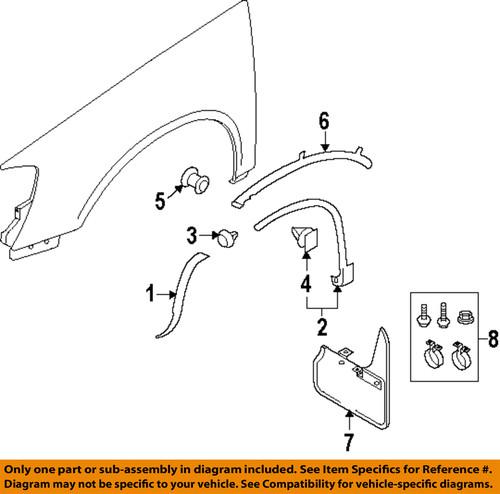 Volkswagen oem 5n0854970f9b9 fender-wheel opening molding