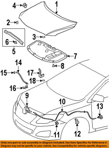 Toyota oem 5363002200 hood release cable-release cable