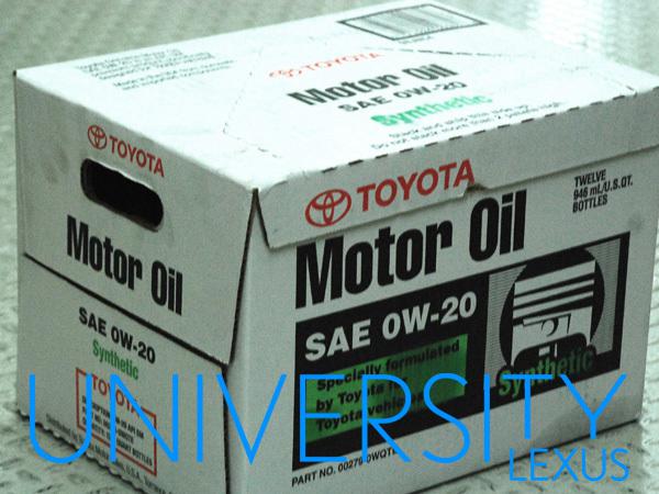 Genuine toyota 0w-20 full synthetic motor oil case (12 qts) - ls460 gs460