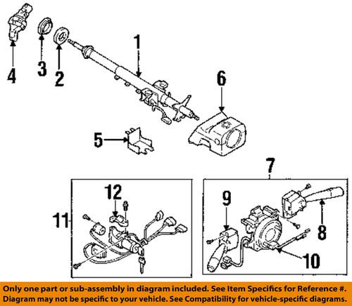 Subaru oem 83191ae02b steering column-ignition assembly