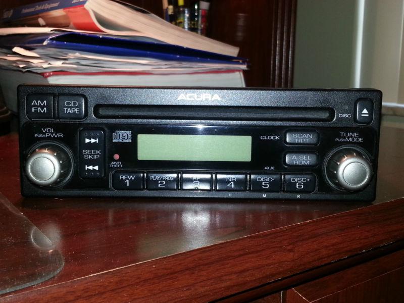 Oem 02-04 acura rsx radio w/ cd player 39100-6m-a000 honda 