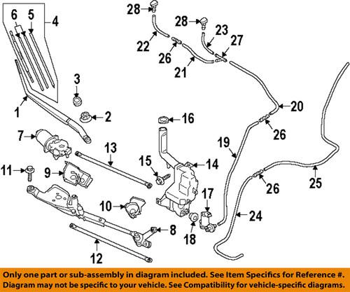 Mazda oem d65267333a windshield wiper blade refill/wiper blade refill