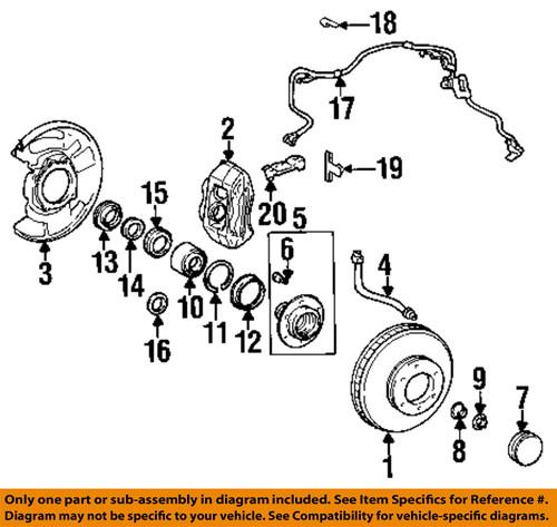 Toyota oem 4351235210 front brake rotor/disc/disc brake rotor