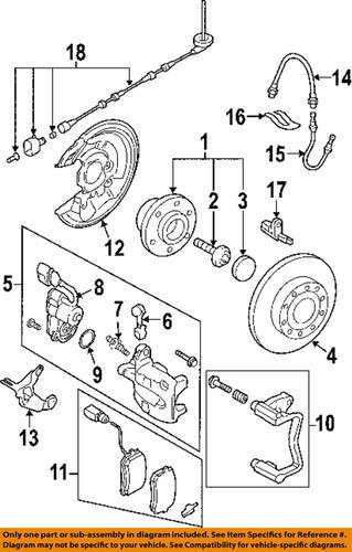 Volkswagen oem 3c0615403g rear brake caliper