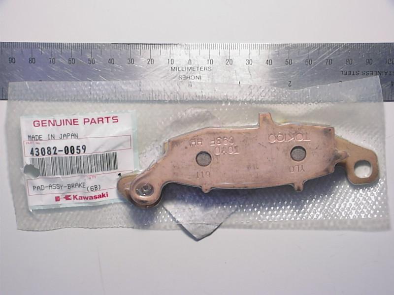 43082-0059 $44.99 kawasaki vulcan 900 classic vn900 oem front brake pads 1 set