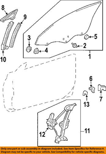 Toyota oem 6982006080 window regulator