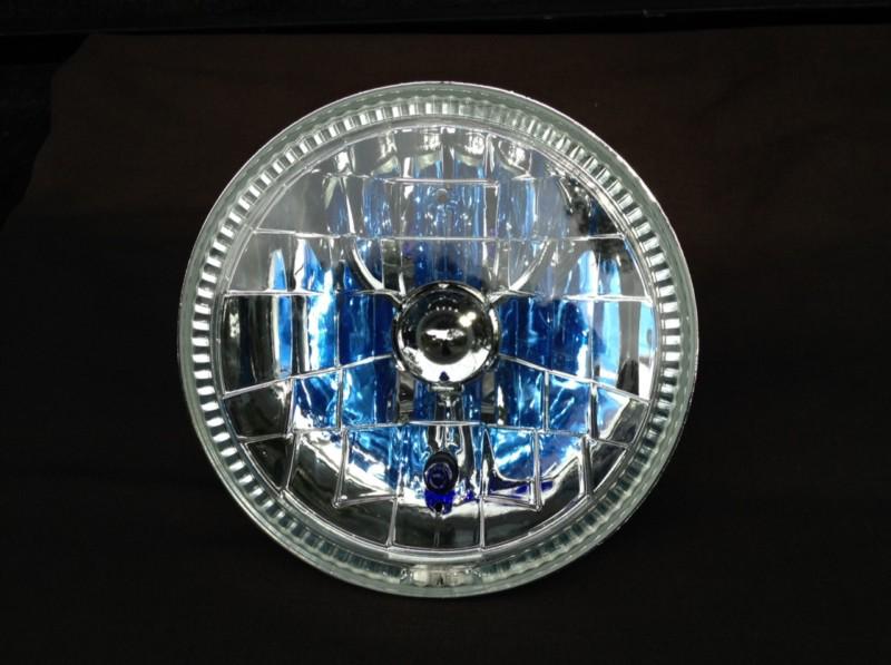 7" h4 halogen blue halo headlight 