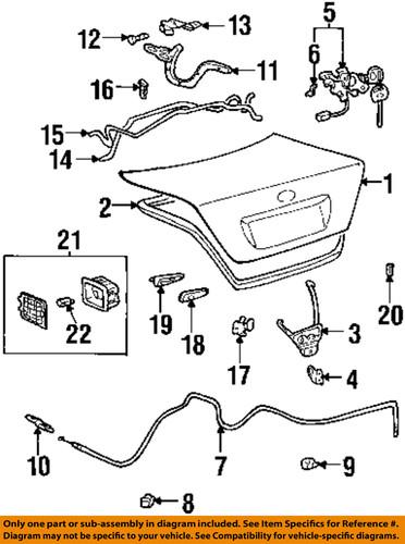 Toyota oem 64610aa070 trunk/trunk part/trunk lock actuator motor