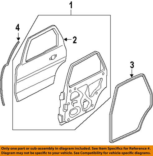 Ford oem 8l8z7825324d rear door-weather strip on body