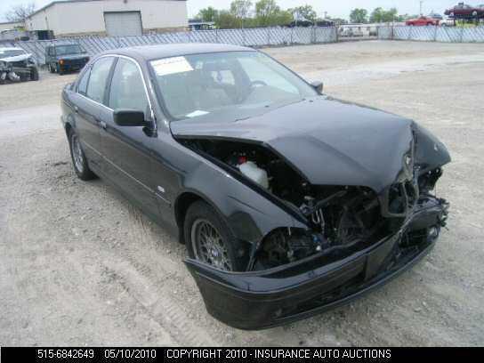 01 02 03 bmw 525i l. side view mirror 436673