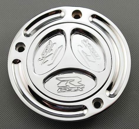 Chrome keyless fuel tank gas cap for 2008-2012 suzuki hayabusa gsx1300r 08-12