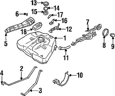 Nissan 172219e001 genuine oem factory original filler pipe