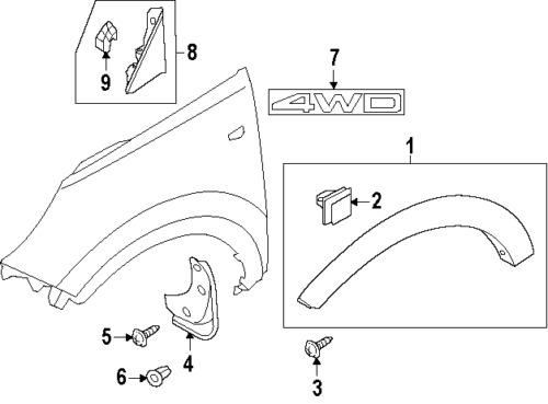 Kia 863423w000 genuine oem factory original emblem