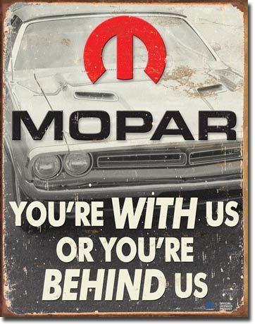 Vintage replica tin metal sign mopar dodge challenger barracuda motor hemi 1647