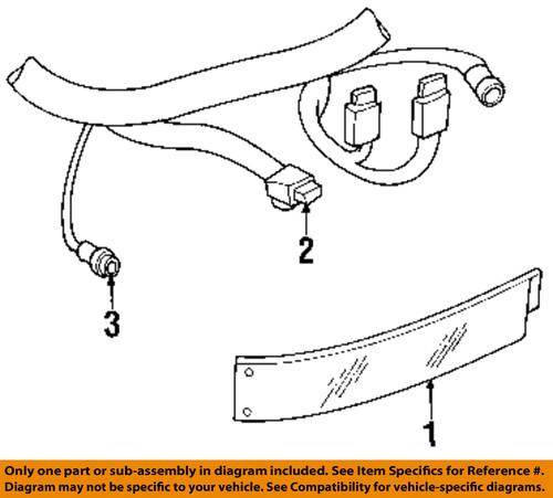 Gm oem 16523211 park/marker lamp