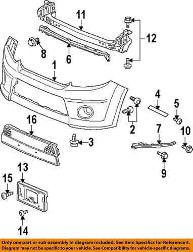 Honda oem 71130scva50zz front bumper-reinforcement beam