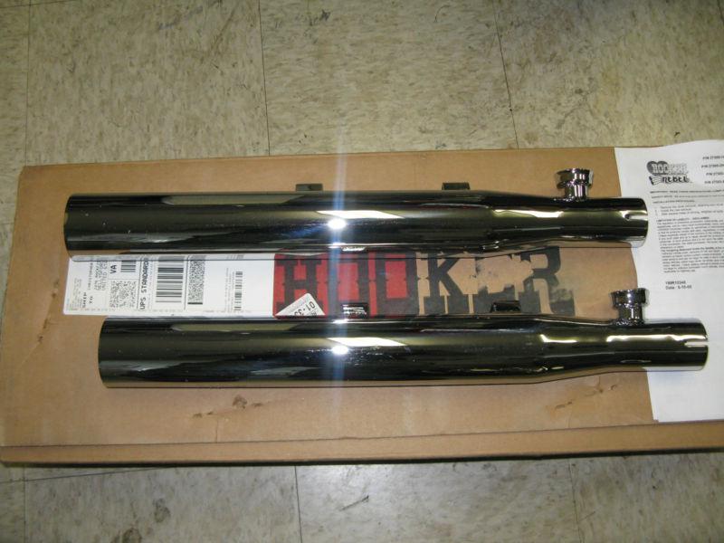 New hooker header mufflers for 2000-2006 flst (chrome)