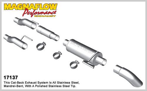 Magnaflow 17137 ford truck f-150 pickup stainless cat-back performance exhaust