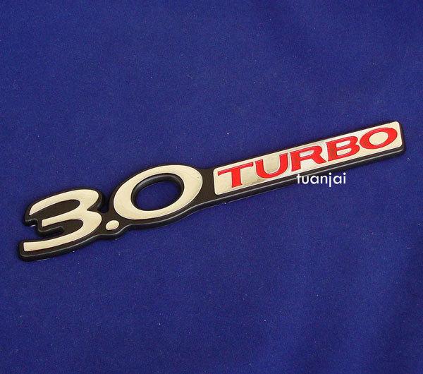 New 3.0 turbo car badge auto adhesive emblem stickers logo decorative free ship