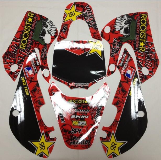 New dirt pit bike 3m graphics kawasaki klx110 decal sticker 8