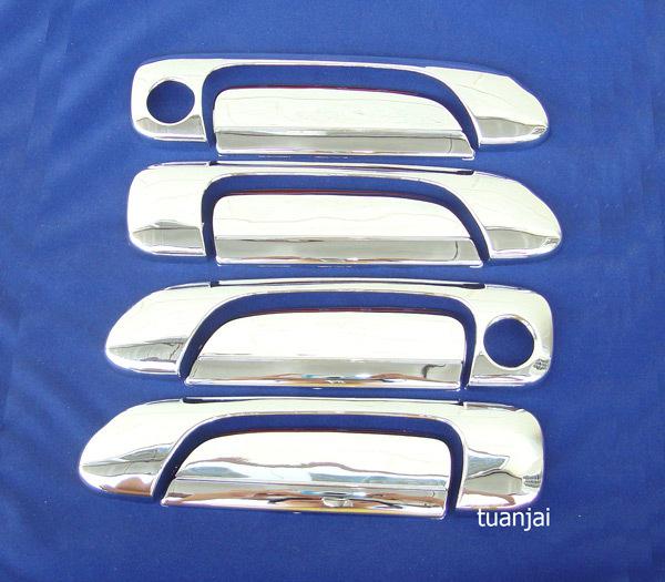 New door handle cover 4 doors honda city jazz chrome trim decorative free ship