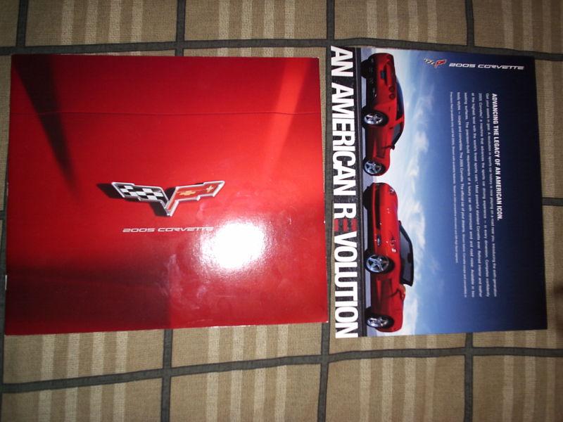 Corvette sales brochure 2005 plus spec sheet