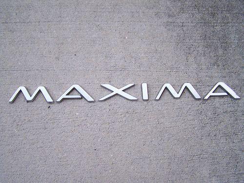 Oem factory genuine stock nissan maxima emblem letters badge decal logo symbol