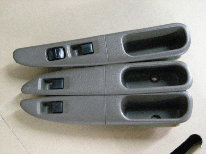 1998-2001 nissan altima lot of 3 power door window switches tan oem