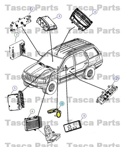 Oem immobilizer module jeep grand cherokee dodge caravan chrysler town & country