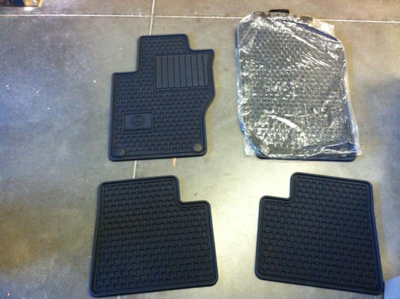 Genuine mercedes benz gl & m class 4 piece black all season floor mats bq6680686