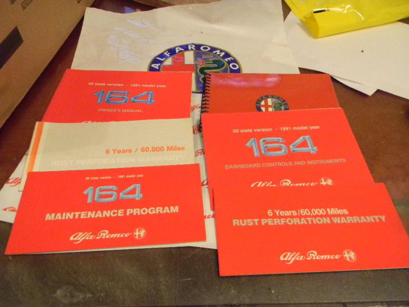 Alfa romeo 164 -  1991 owners manual set (6)