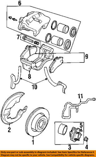 Land rover oem sdb000380 disc brake rotor/front brake rotor/disc