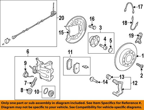 Volkswagen oem wht003859 abs wheel speed sensor/rear abs wheel sensor